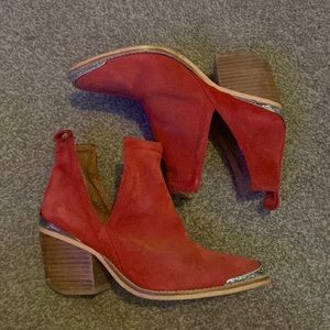 Jeffrey Campbell red booties